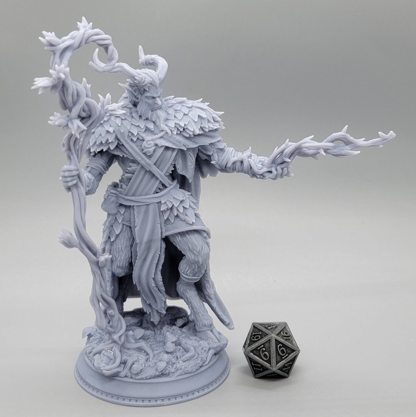 Old Barkhorn Satyr Druid | 32mm & 75mm Resin Miniature | DM Stash