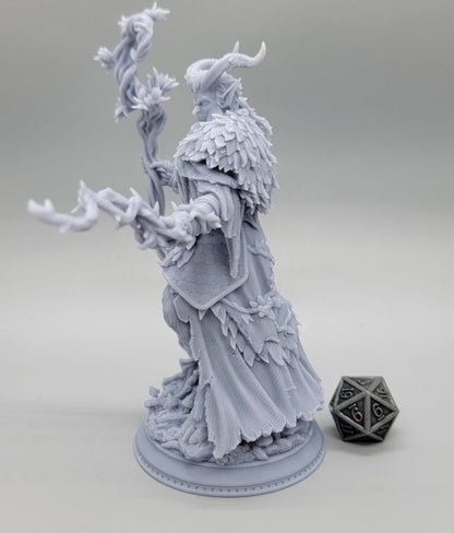 Old Barkhorn Satyr Druid | 32mm & 75mm Resin Miniature | DM Stash