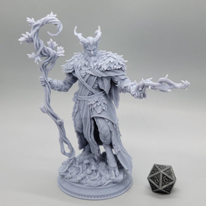 Old Barkhorn Satyr Druid | 32mm & 75mm Resin Miniature | DM Stash