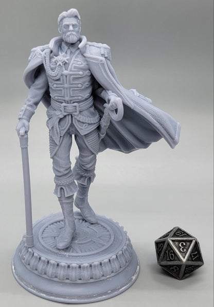 Benoit Blood-Eyes General of the Damned | 32mm & 75mm Resin Miniature | DM Stash