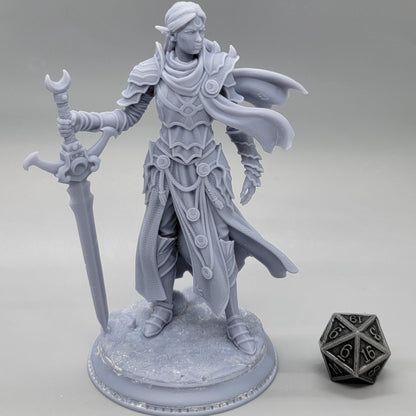 Ilnia Vasrith Paladin of the Moon's Sanctum | 32mm & 75mm Resin Miniature | DM Stash