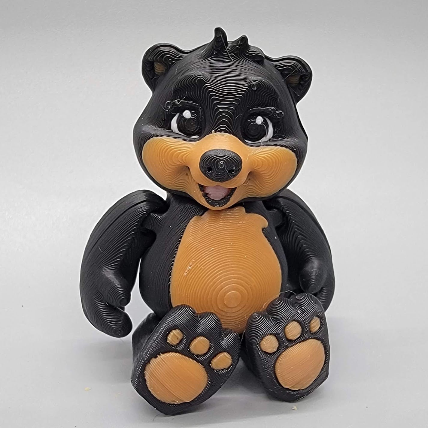 Articulated Baby Bear Fidget Toy – Keychain or Magnet