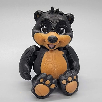 Articulated Baby Bear Fidget Toy – Keychain or Magnet