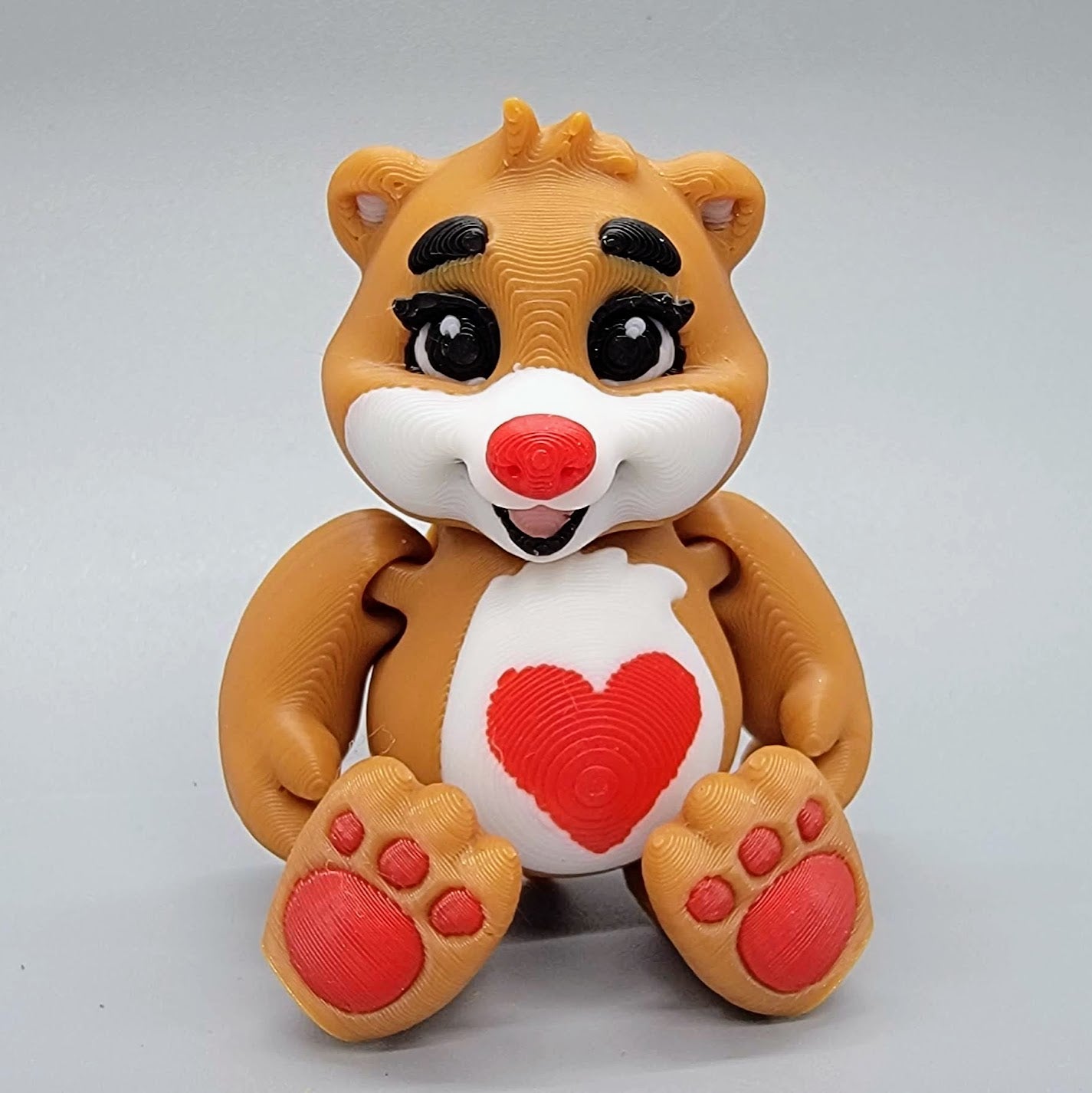 Articulated Baby Bear Fidget Toy – Keychain or Magnet