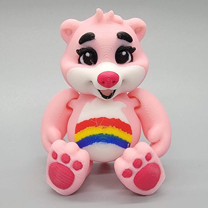 Articulated Baby Bear Fidget Toy – Keychain or Magnet