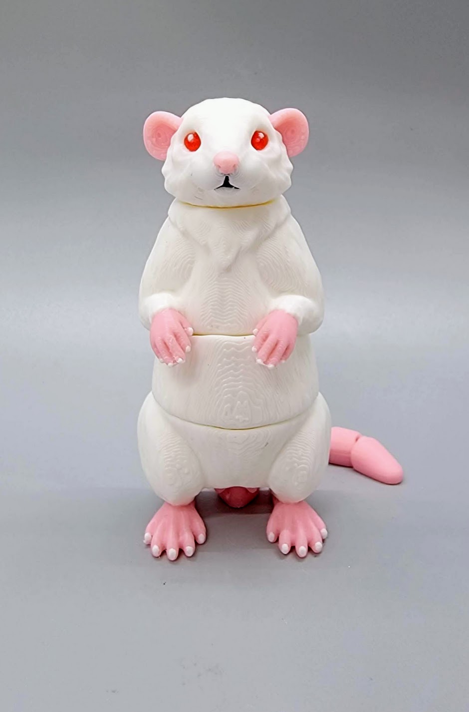 Wiggle Rat Fidget Toy, Keychain or Magnet