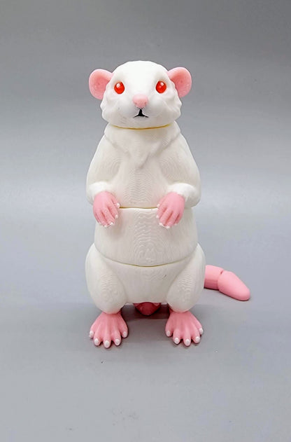 Wiggle Rat Fidget Toy, Keychain or Magnet