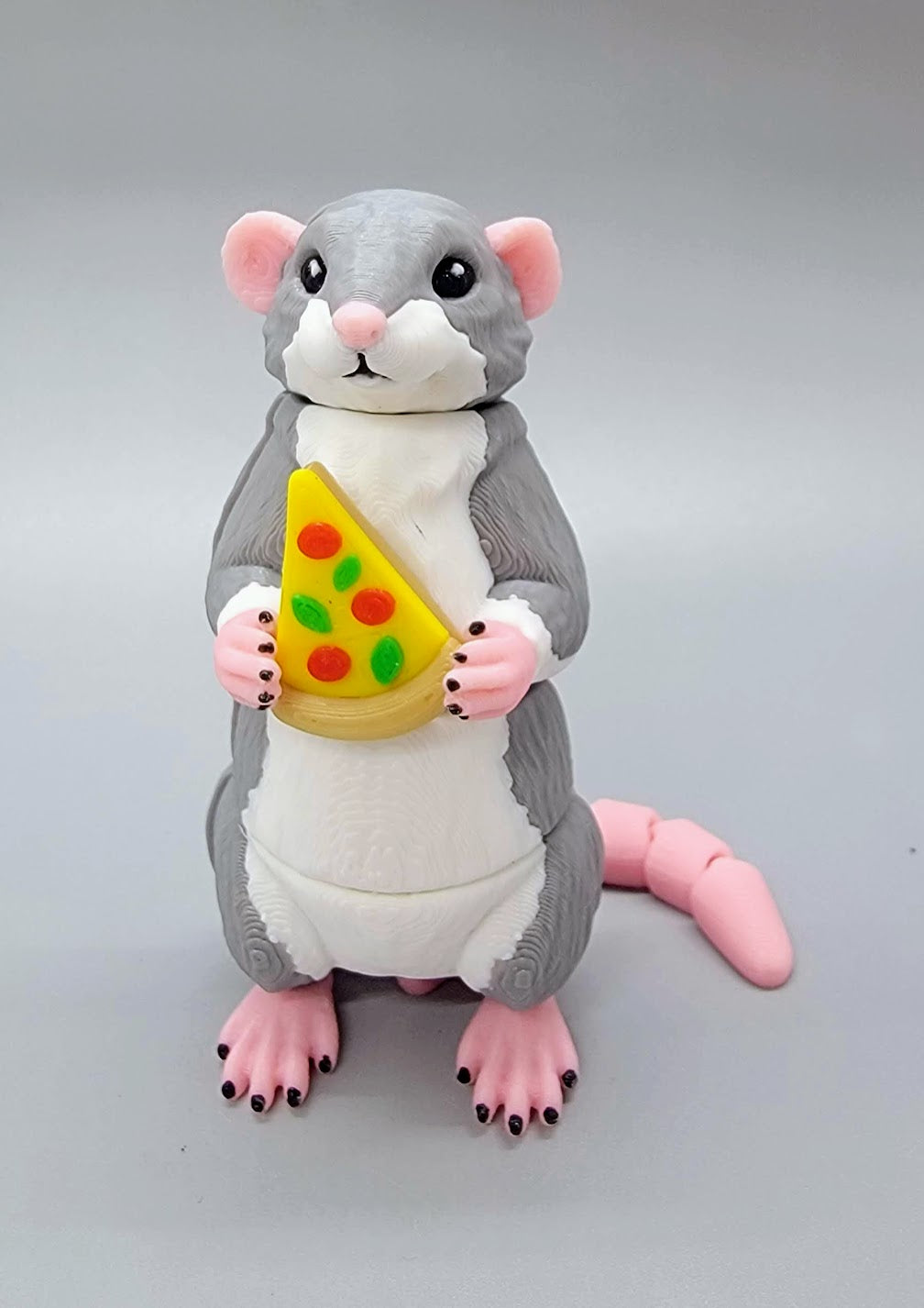 Wiggle Rat Fidget Toy, Keychain or Magnet