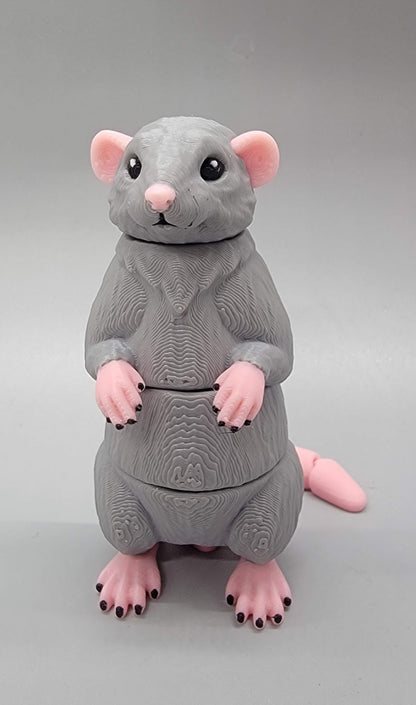Wiggle Rat Fidget Toy, Keychain or Magnet