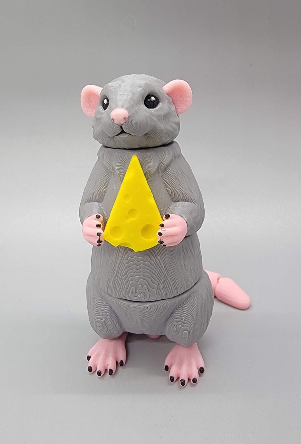 Wiggle Rat Fidget Toy, Keychain or Magnet