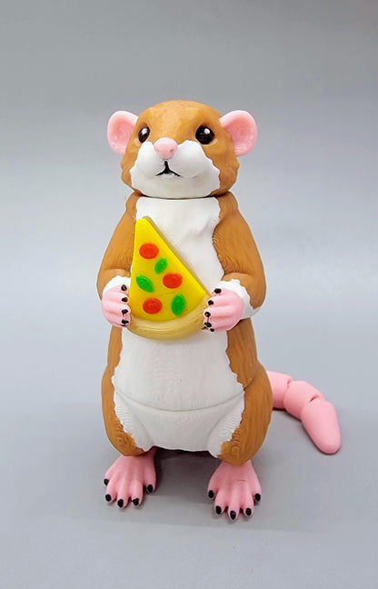 Wiggle Rat Fidget Toy, Keychain or Magnet