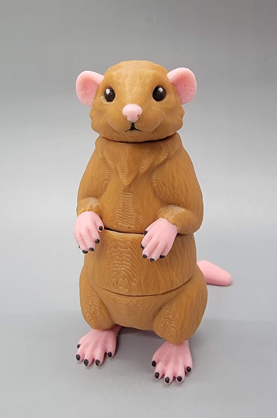 Wiggle Rat Fidget Toy, Keychain or Magnet