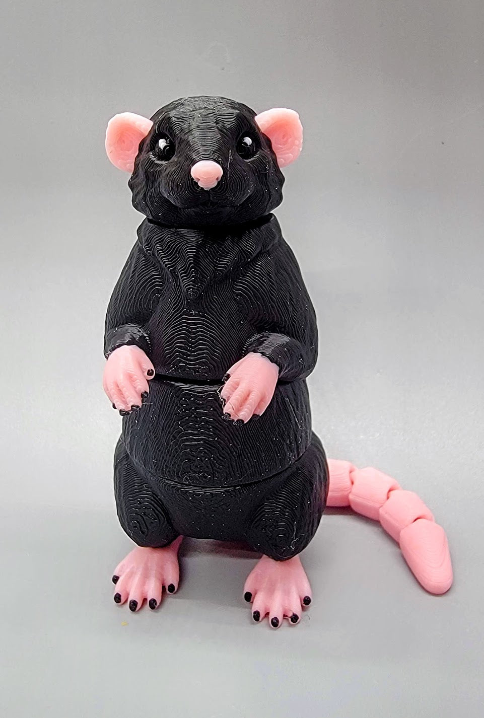 Wiggle Rat Fidget Toy, Keychain or Magnet