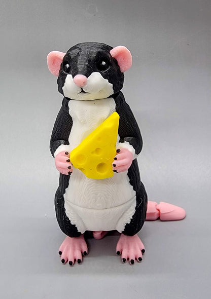 Wiggle Rat Fidget Toy, Keychain or Magnet