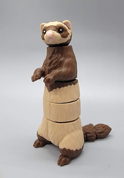 Realistic Wiggle Ferret - Articulated Toy