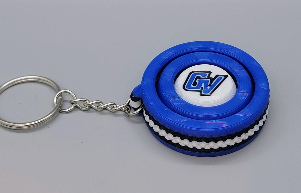 Grain Valley Gyroid Fidget Spinner Keychain