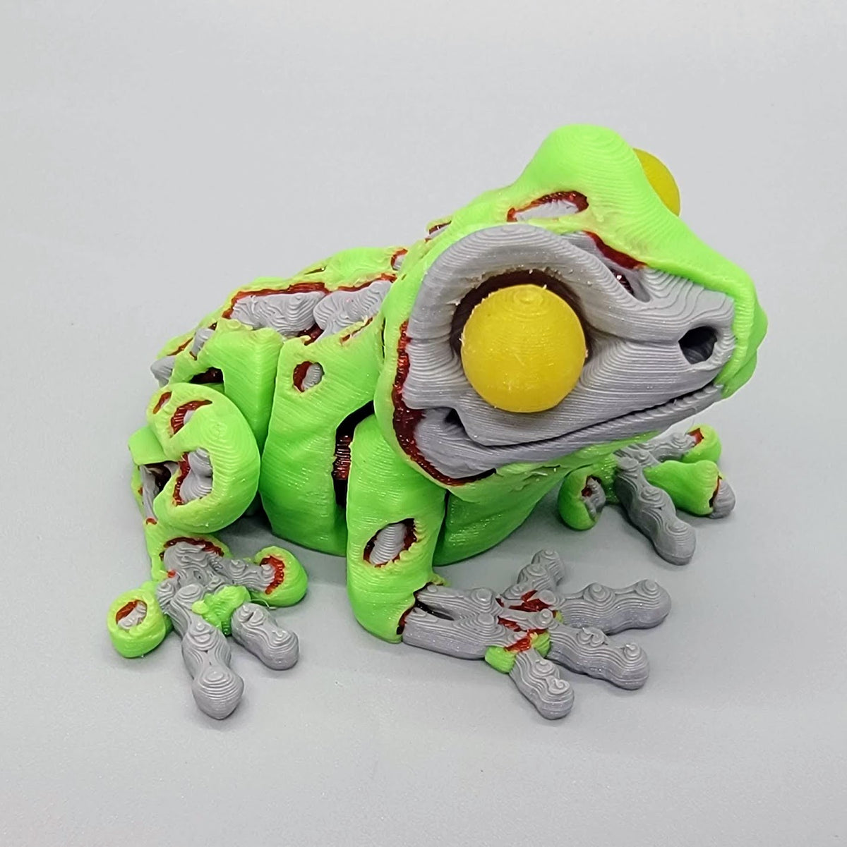 Mini Zombie Frog – Articulated Toy, Magnet or Keychain