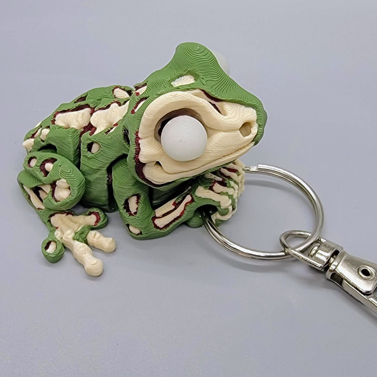 Mini Zombie Frog – Articulated Toy, Magnet or Keychain