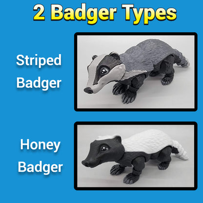 Articulated Badger & Honey Badger Toy