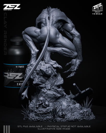 Rear view of the Absolute Joker figure showing detailed base