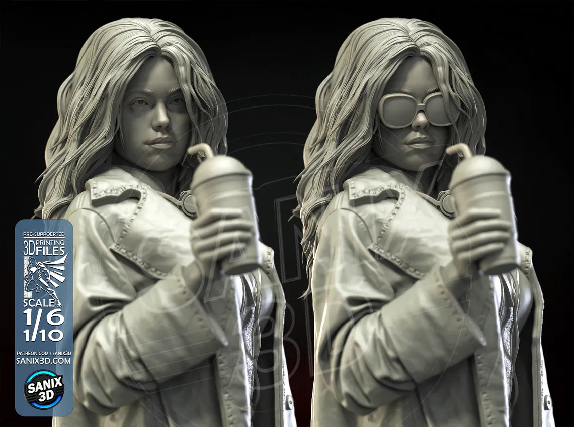 Supergirl resin fan art statue available in 1:6 scale and 1:10 scale display collectible with detailed sculpt and scenic base