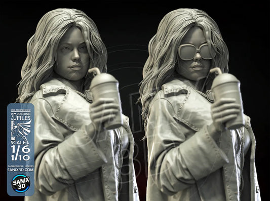 Supergirl resin fan art statue available in 1:6 scale and 1:10 scale display collectible with detailed sculpt and scenic base