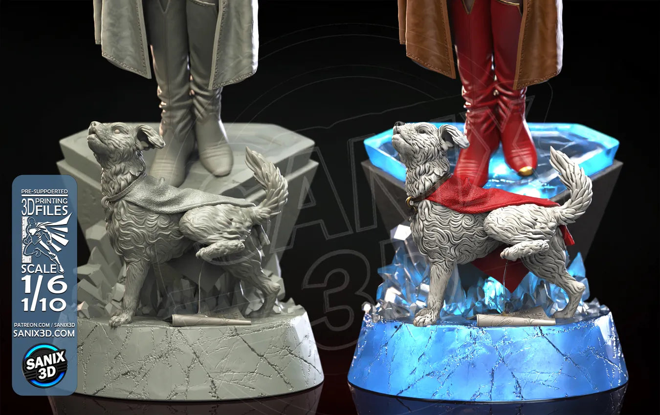 Supergirl resin fan art statue available in 1:6 scale and 1:10 scale display collectible with detailed sculpt and scenic base