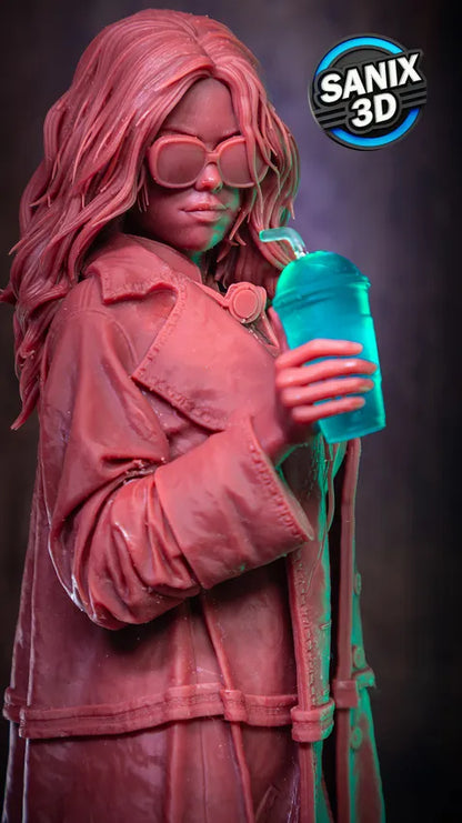 Supergirl resin fan art statue available in 1:6 scale and 1:10 scale display collectible with detailed sculpt and scenic base