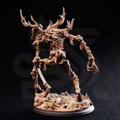 Beinvættr Bone Wendigo resin boss monster miniature on scenic base