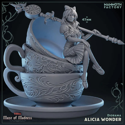 Alicia Wonder - Teacup Diorama