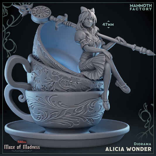 Alicia Wonder - Teacup Diorama