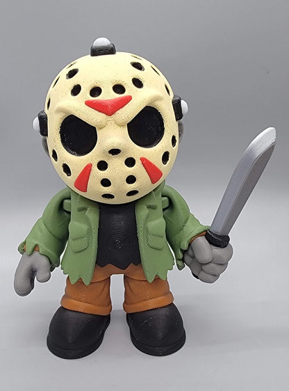 Chibi Hockey Mask Slasher – Articulated Toy