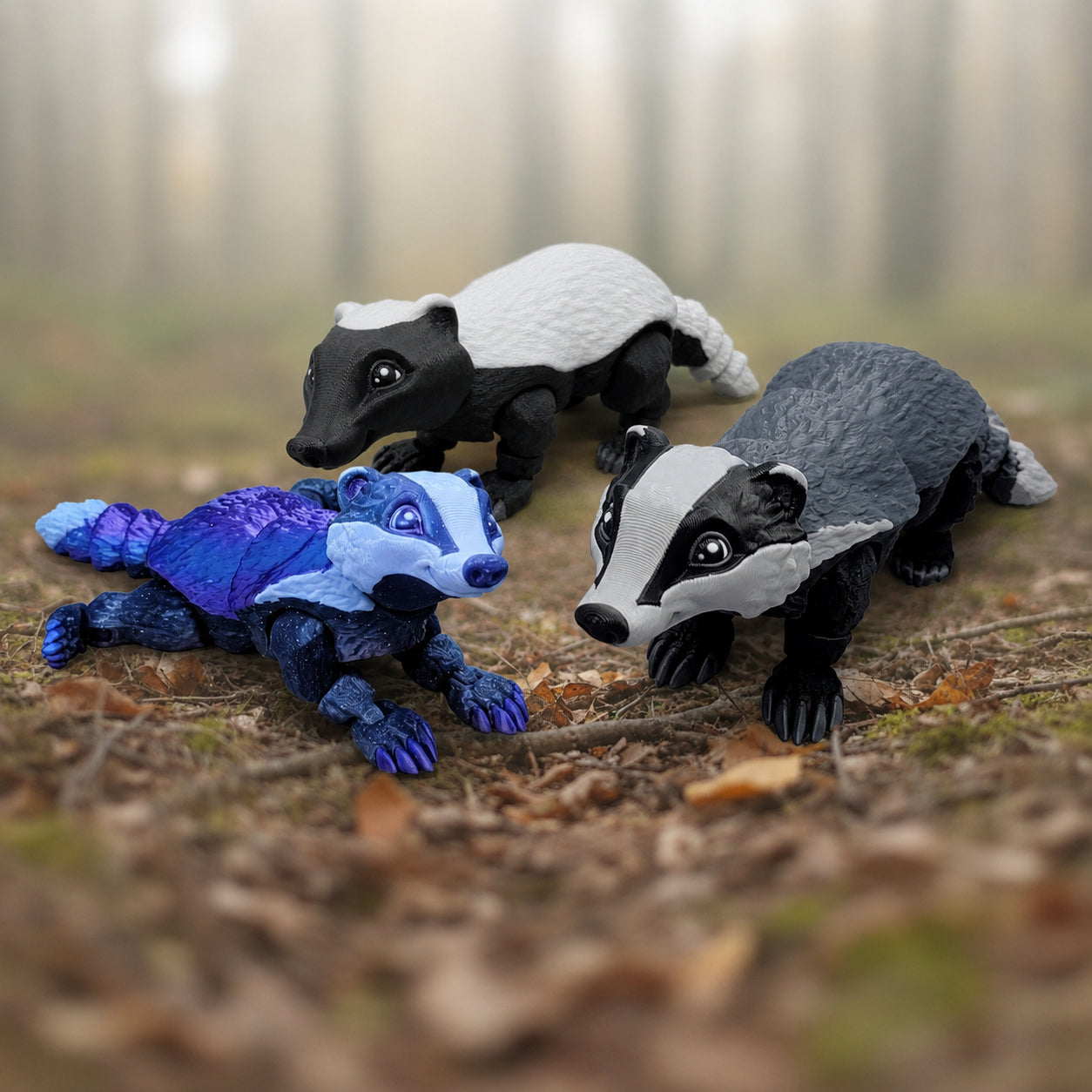 Articulated Badger & Honey Badger Toy