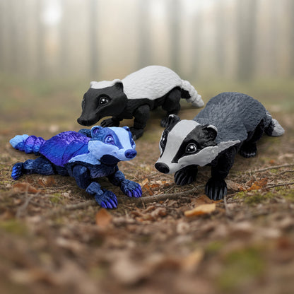 Articulated Badger & Honey Badger Toy