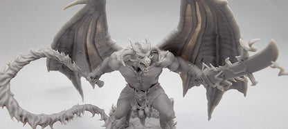 Epic image of the fantasy creature Balor printed at .03mm layer height for the painter in mind