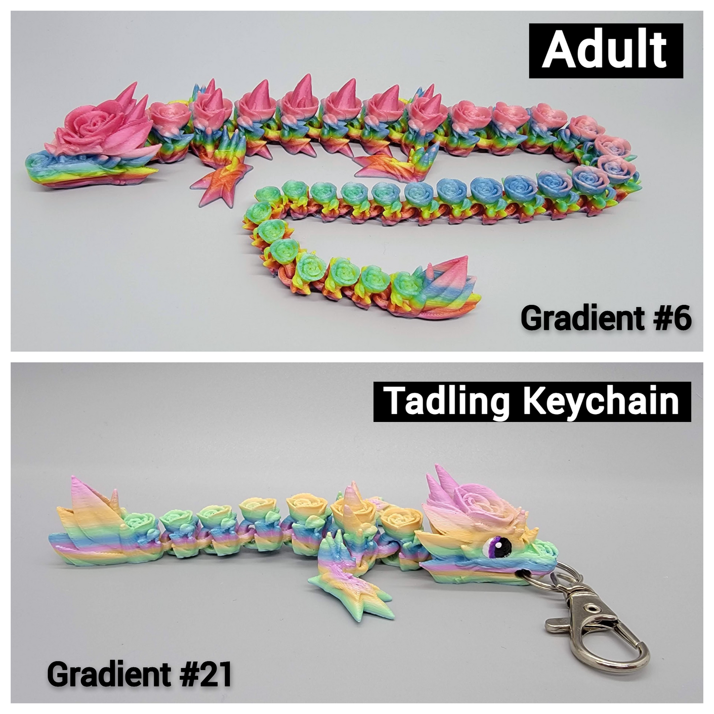 Articulated Rose Dragon Toys very popular fidgets for gifting & collecting