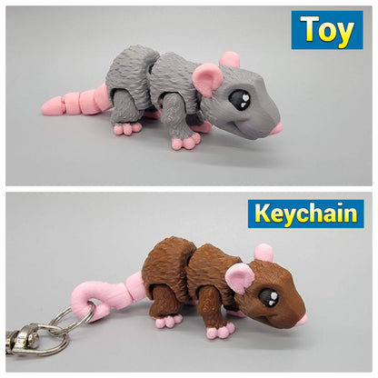 Mini Rat Toy & Keychain