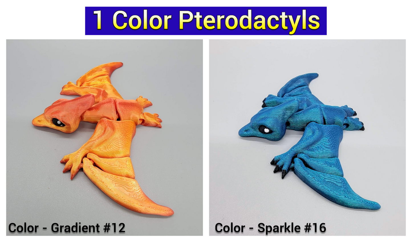 Flappy Pterodactyl & Nyctosaurus Toys | Custom Colors