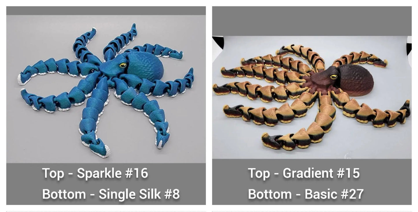 Flexi Octopus Toy, Keychain or Earrings