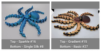 Flexi Octopus Toy, Keychain or Earrings