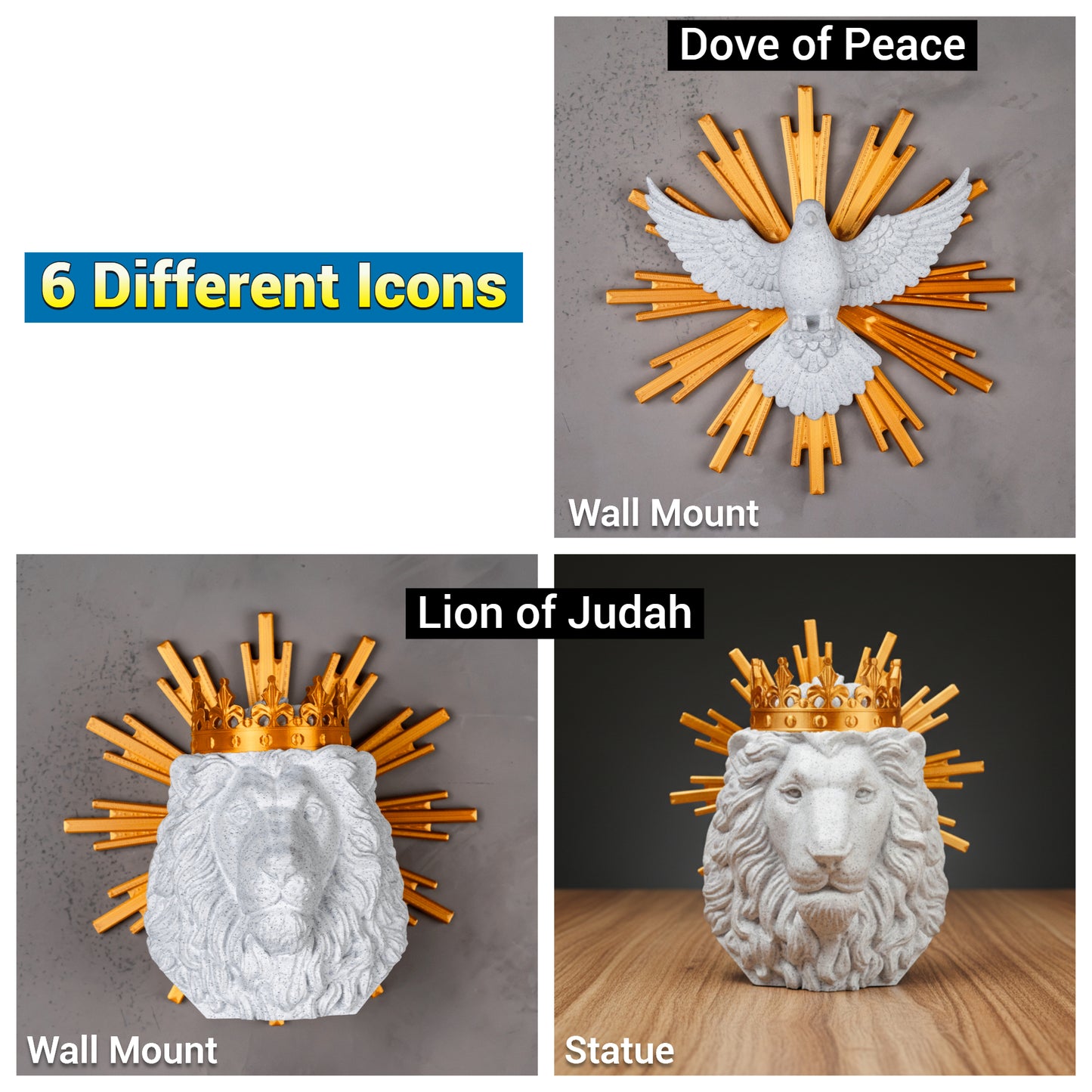 Icons of Faith Statues and Wall Mounts