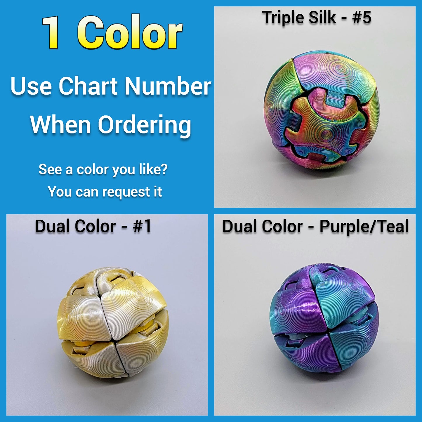 Custom Zorbles – Click Fidget Ball Toy with Optional Case