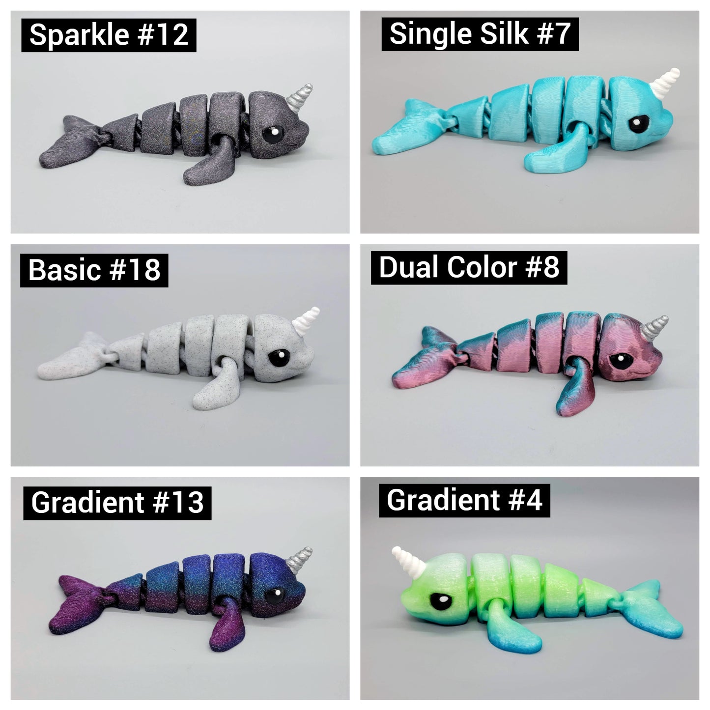 Baby Narwhal Toy or Keychain