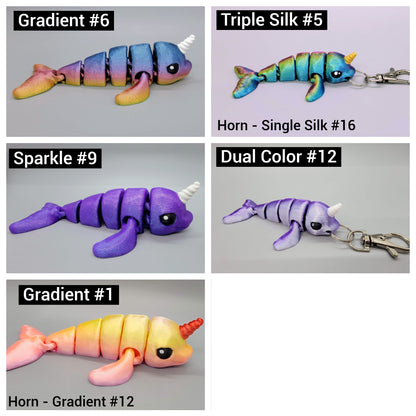 Baby Narwhal Toy or Keychain