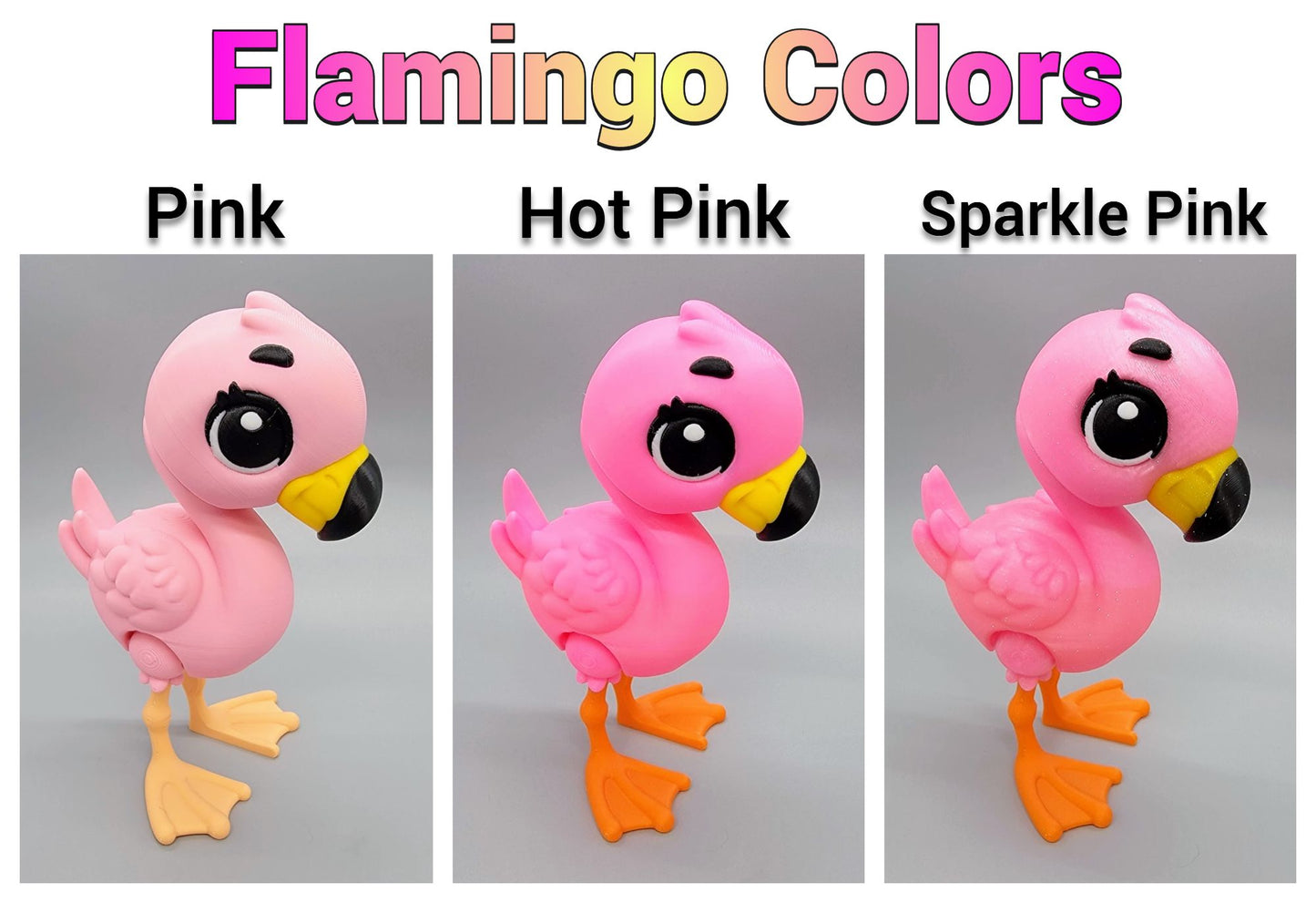 Flamingo Toy with Optional Stand