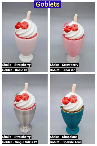 Milkshake Keychain Clickers