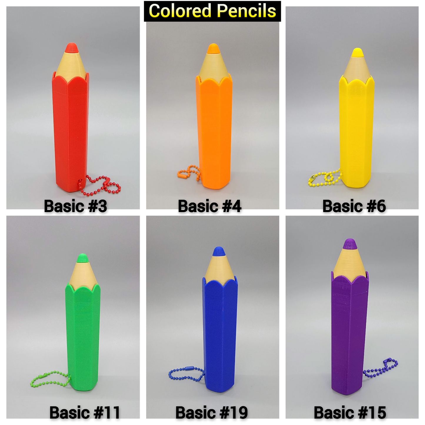 Pencil Clickers Custom Colors