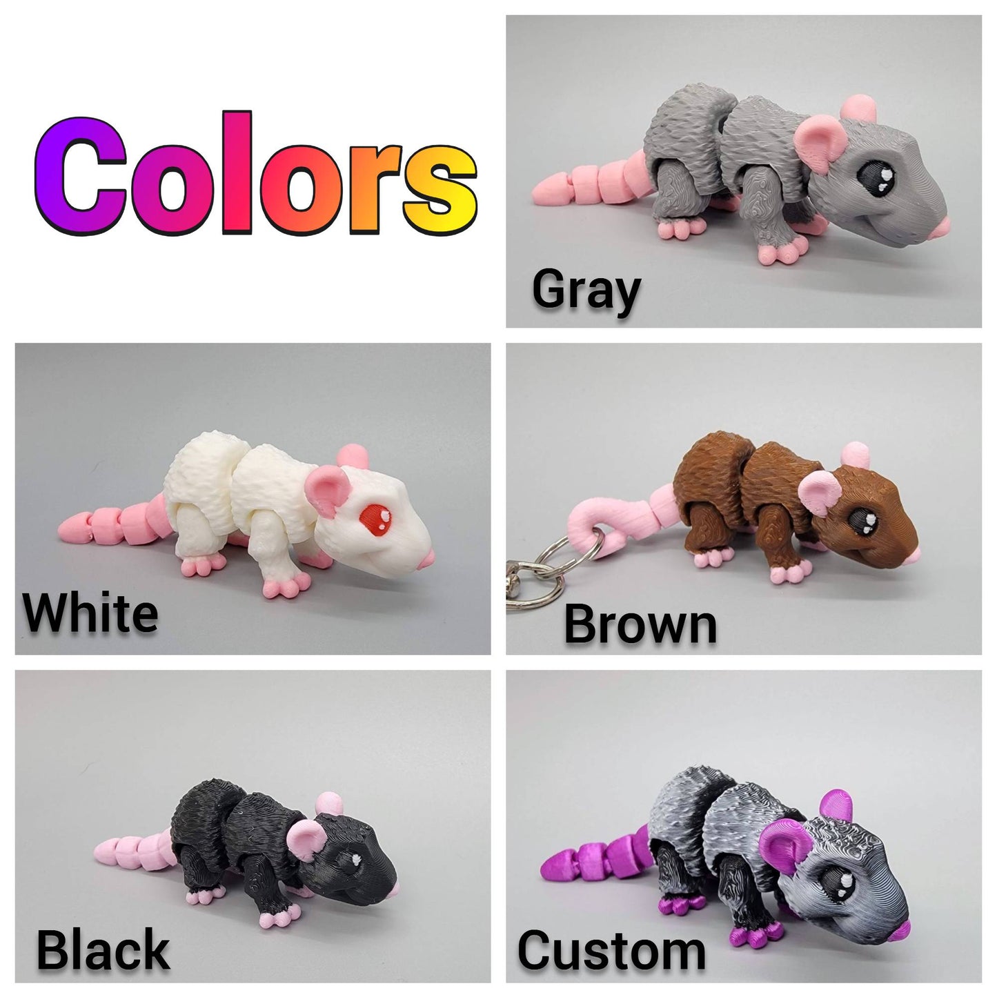 Mini Rat Toy & Keychain