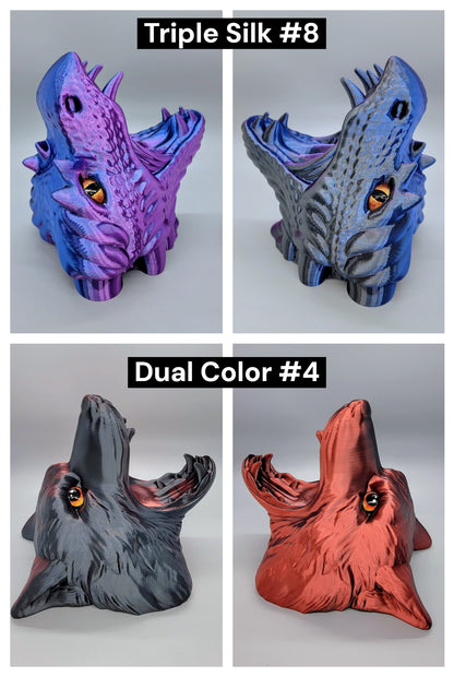 Dragon & Wolf Headphone or Controller Holder