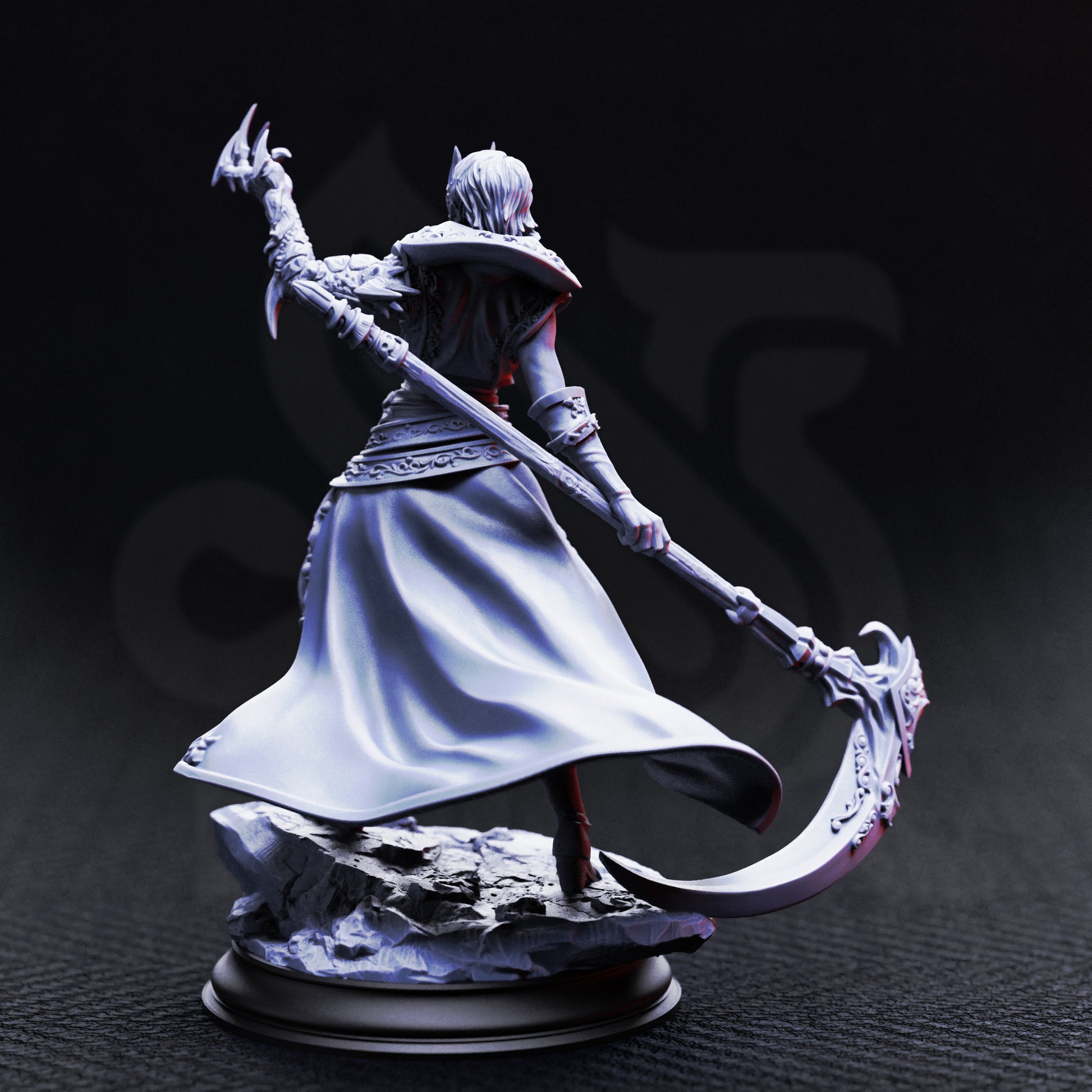 Catarina Von Strassen, vampire hunter of the Crimson Masquerade. High-detail resin miniature. DIY kit, raw, primed, or painted for TTRPGs or display.